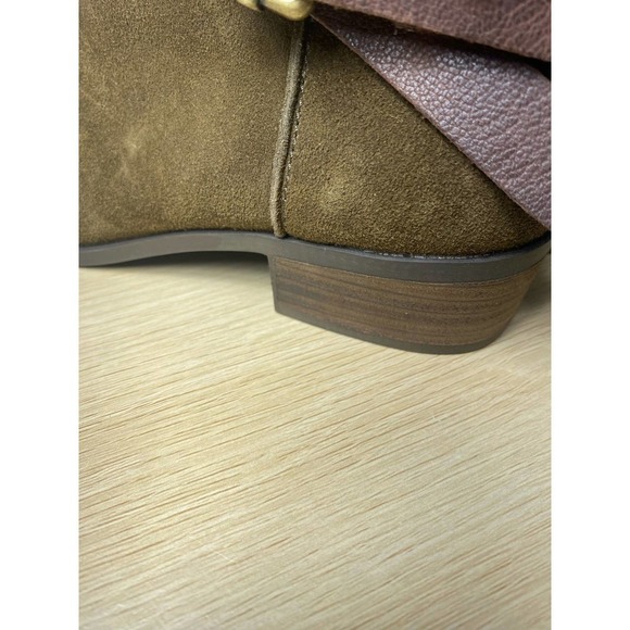 American Rag Brianal Dark Brown Suede Boots Ankle Boots w/Buckle NWT size 6.5 - Picture 9 of 10